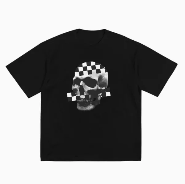 

Новинка 2025, американская футболка из плотного хлопка с короткими рукавами, рубашка Ins Bigbang, высококачественная роскошная брендовая распродажа Popula Unisex