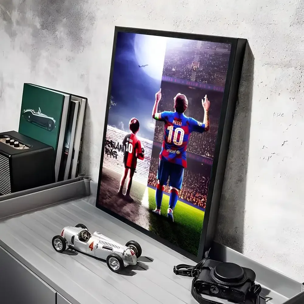 Fußballstar L-Lionel M-Messi Poster Aufkleber Wandbild Wandtattoos für Schlafzimmer Wohnzimmer Zuhause Selbstklebende Dekoration Geschenk – Detail 28