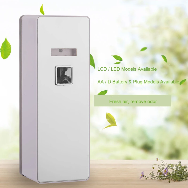 Lcd Automatische Aerosol Hotel Indoor Getimede Afstandsbediening Geur Spuit Parfum Inductie Spuitmachine