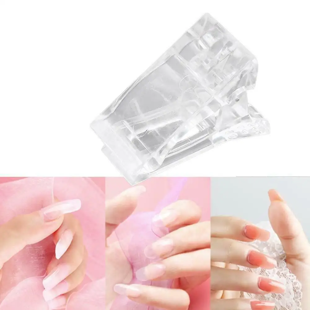 5pcs Transparent Acrylic Nail Clip Quickily Building Tips Clips Finger Nails Gel Polish Extension UV Lamps Manicure Art Tools