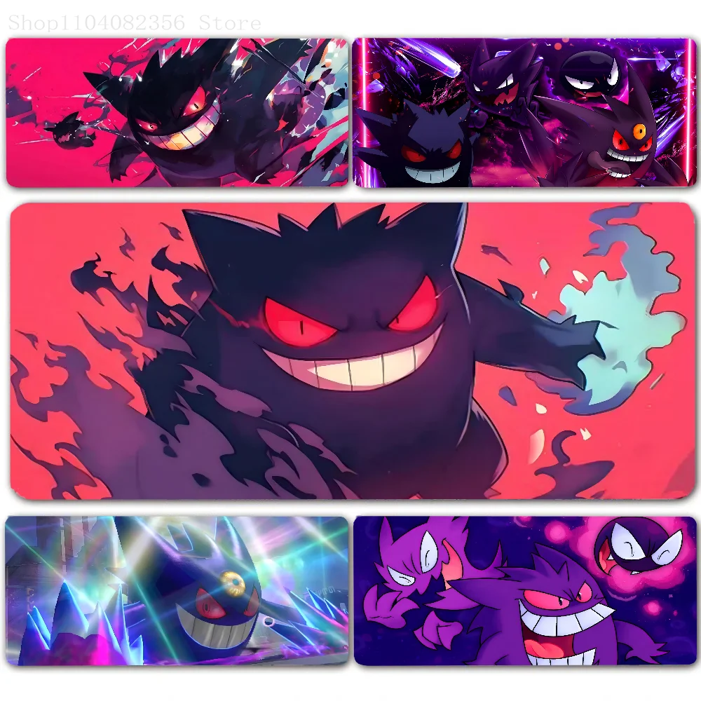 

1pc Hot Anime Cool Cute P-Pokemons-Gengar Mousepad Large Gaming Mouse Pad LockEdge Thickened Computer Keyboard Table Desk Mat