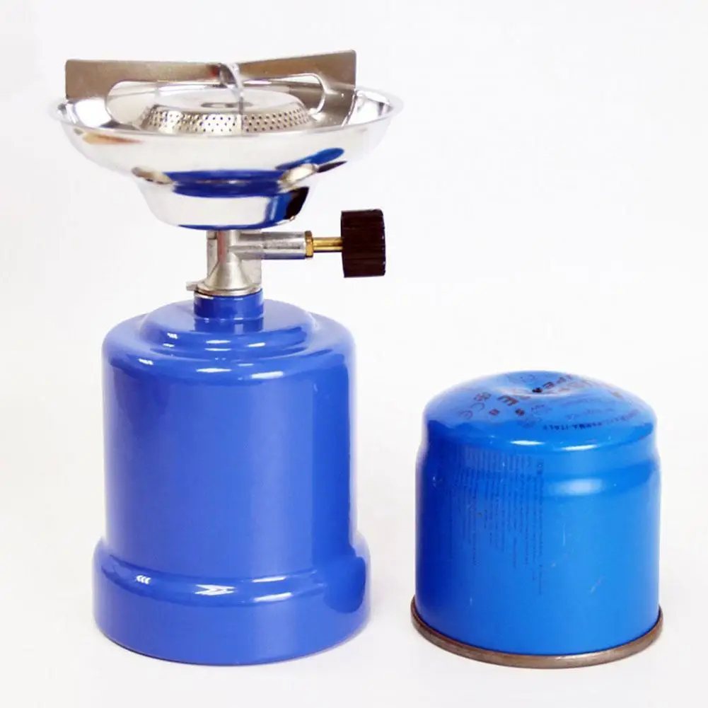 Mini cocina de Gas portátil, tanque de Gas europeo, estufa de café, quemador de Gas propano ajustable para pesca, senderismo, Picnic