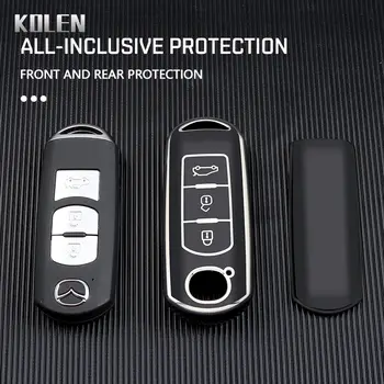 適用於馬自達 2 3 6 Atenza Axela Demio CX-5 CX5 CX-3 CX3 CX-7 CX7 CX-9 CX9 的 TPU 汽車智慧鑰匙殼保護套 10 最佳銷售 馬自達CX-9後車廂蓋 - №4