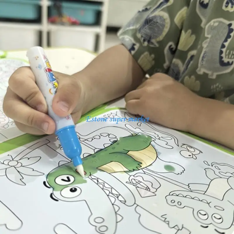 090B Reusable Water Drawing Book For Kids Magical Water Painting Book Art Book Fun Educational Drawing Toy for Toddler