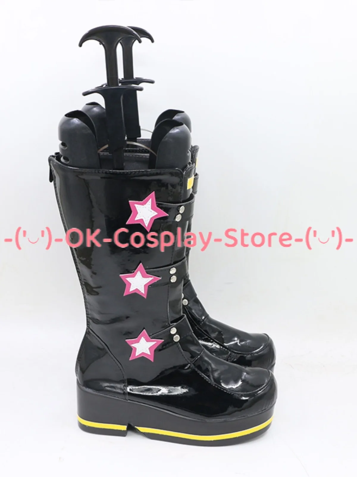 Rin Cosplay Shoes Halloween Carnival Boots Cosplay Prop Anime PU Leather Shoes Custom Made