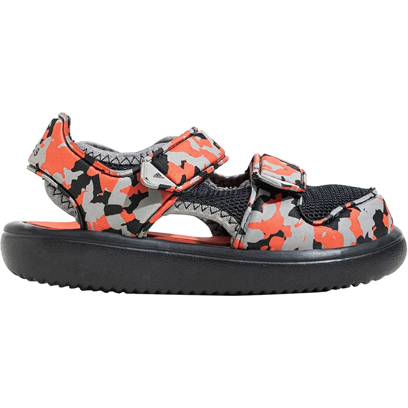 صنادل أديداس الأصلية للأطفال الصغار بحزام خطاف وحلقة خفيفة الوزن ومغلقة من الأمام IE0177 #5