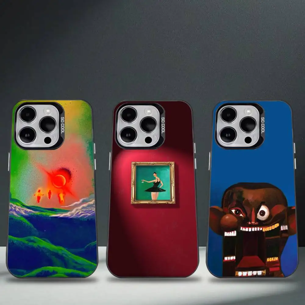

K-Kanye-e West Ye Rapper Phone Case For iPhone 16,15,14,13,12,11,8,7,Pro,Max,Plus,Mini,XS,SE Anti Fall Black Matte Hard
