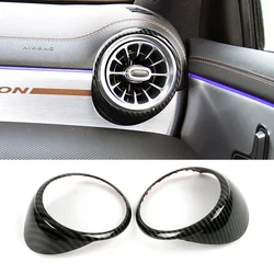 For Mercedes Benz A CLA Class LHD W177 V177 C118 W118 Car Dashboard Air Conditioner Outlet Vent Decoration Frame Ring Cover Trim