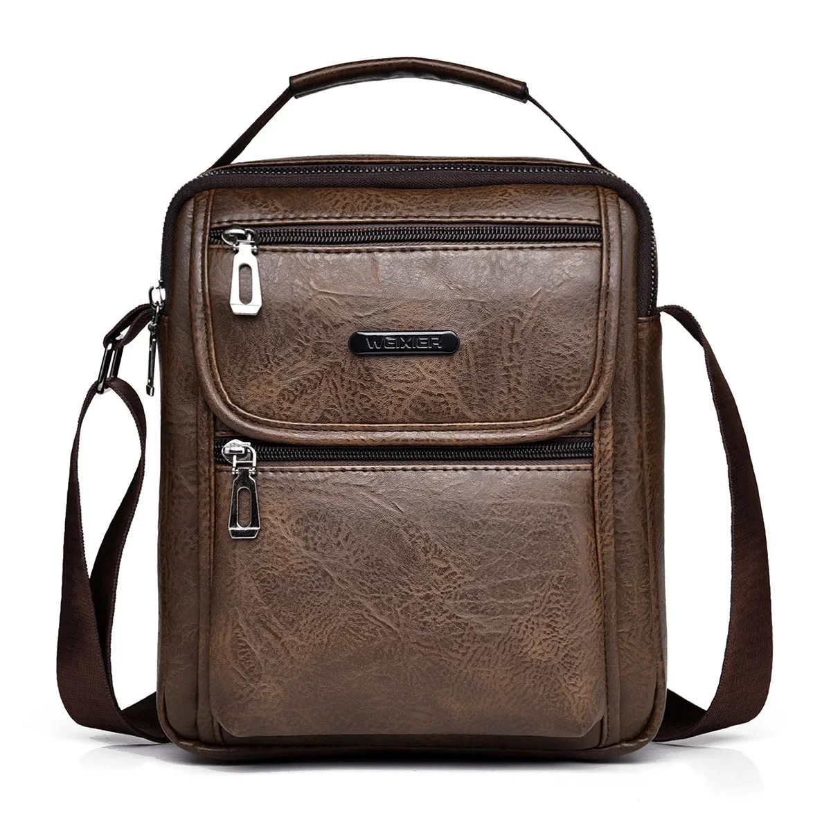 Pu neue Trage tasche tragbare Retro-Einkaufstasche Herren tasche Single Shoulder Bag Herren Umhängetasche Herren Rucksack Umhängetasche Taschen