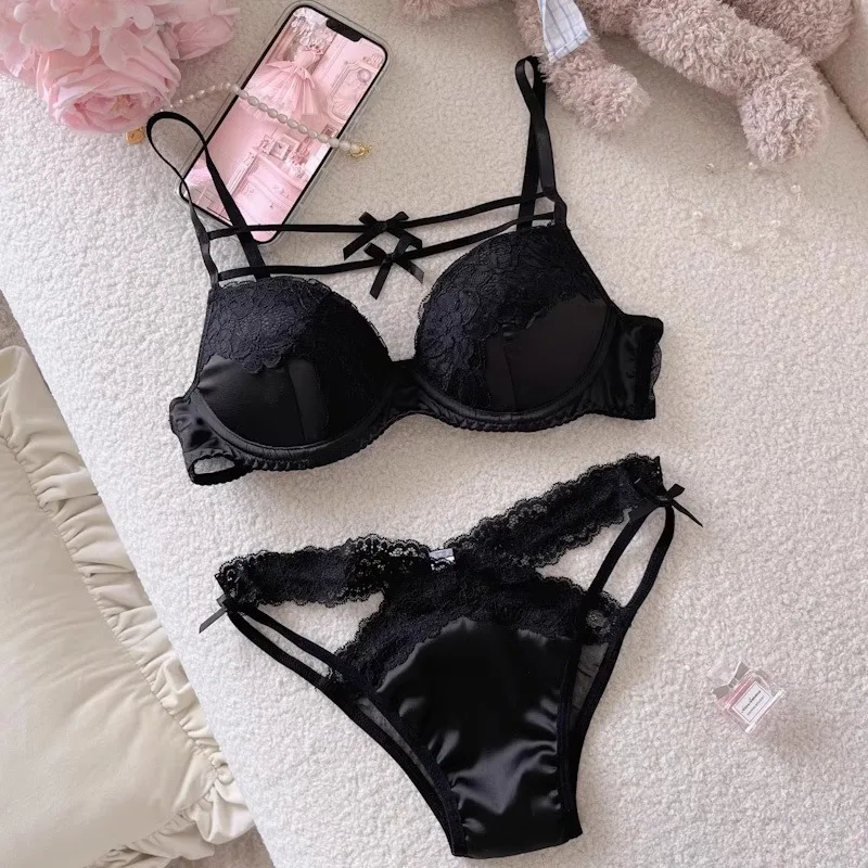 sexy black and pink lingerie Hot Pink and Black Floral Mesh Chemise with G-String main image 1