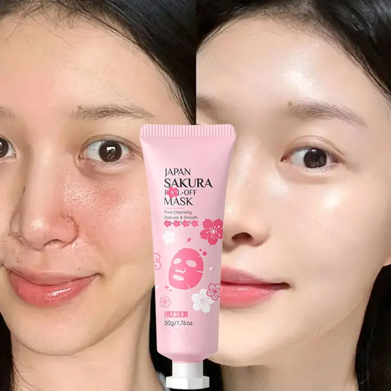 

SAKURA Peel Off Mask Mask Blackhead Removal Deep Pore Cleansing Minimizing Tear Off Mask Smoothing Brightening Repair Skin Care