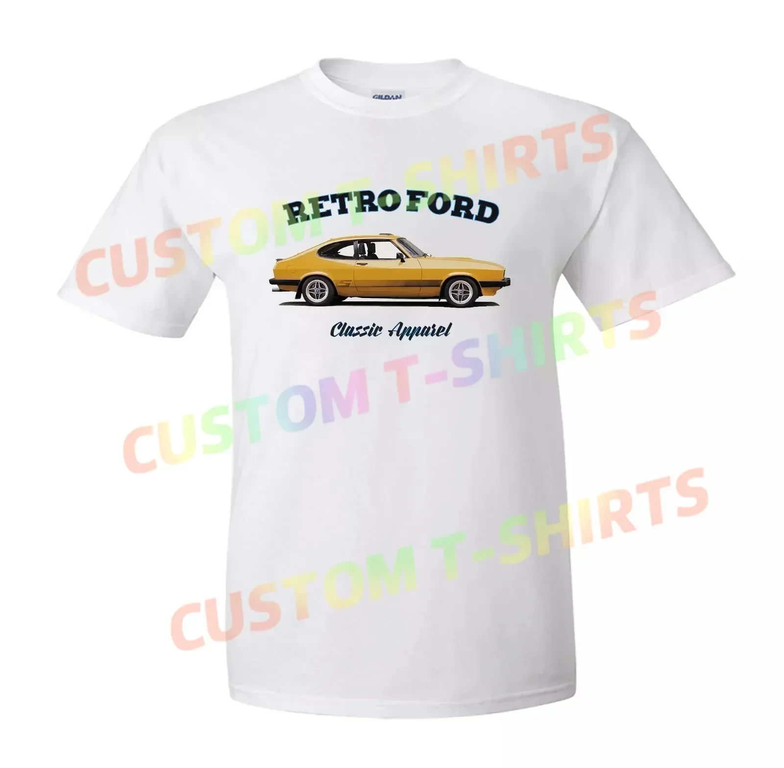 

FORD CAPRI MK3 S T-shirt. RETRO FORD , CLASSIC CAR, 2.0, 3.0.