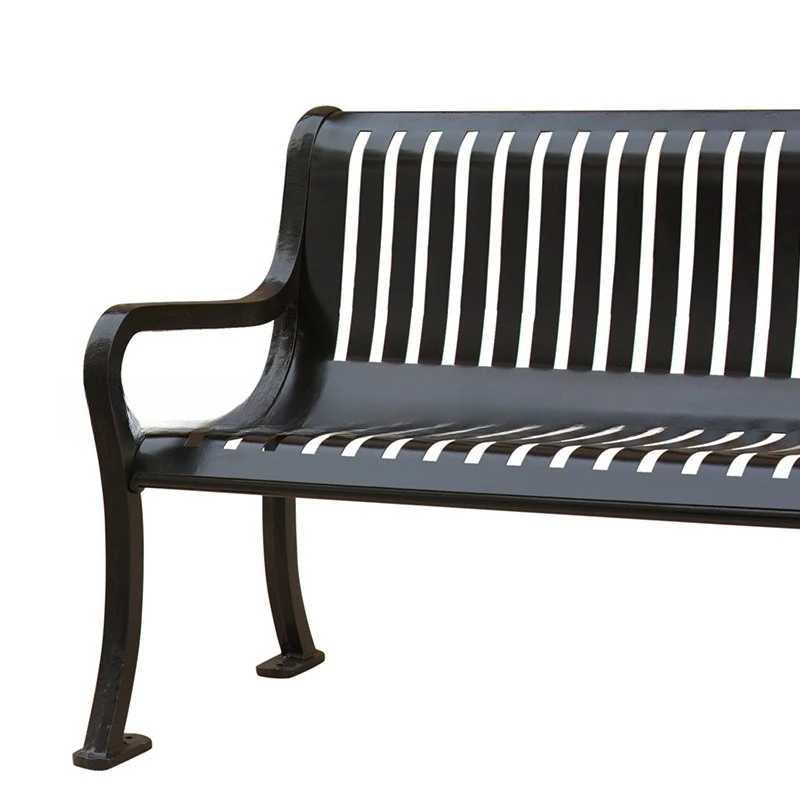

Park Chair Outdoor Bench Garden Leisure Chair Metal Back Outdoor Rest