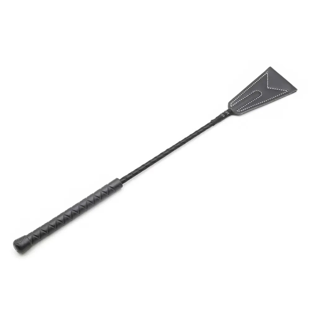 

46CM PU Leather Crop Flogger Paddle Racing Spanking Horse Whip fo Horse Equestrian
