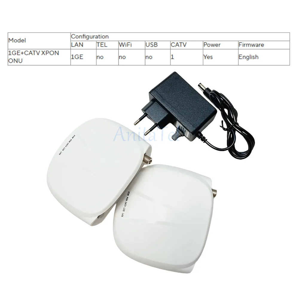 XPON+CATV ONU Equipment Ftth Fiber Transmission To Rf Modem Support Multiple Modes CATV Optical Receiver