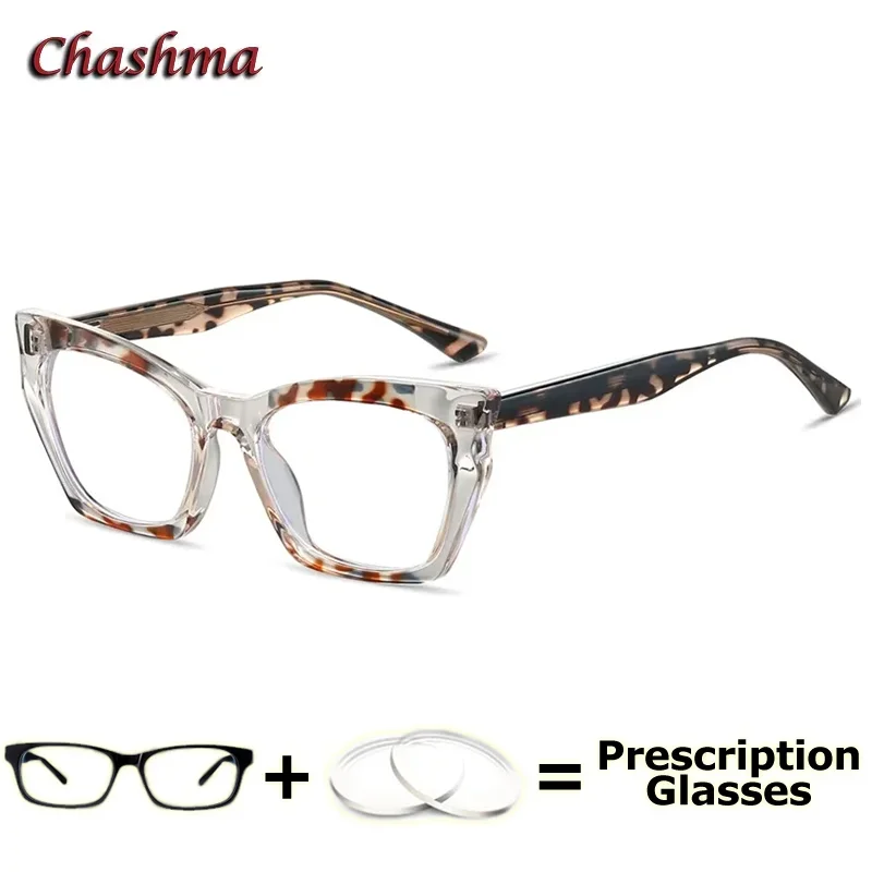 

Women Prescription Lenses Cat Eye Optical Myopia Glasses Spring Hinge Computer Working Progressive Eyewear Light Frame Girl