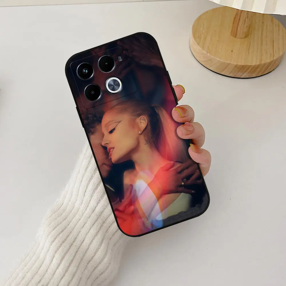 Singer A-Ariana G-Grande Yes And Phone Case For Infinix Note 40 30 Pro Vip 12 12G96 11 10 Tecno Camon Zero 30 20 Pro Black Cover