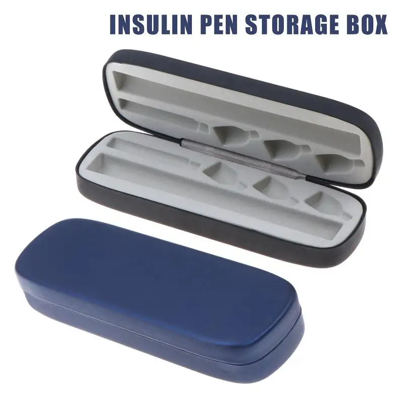 EVA Insulin Pen Protective Case Anti-scratch Matte Hard Shell Portable Diabetic Injection Pen Organizer for Home Travel