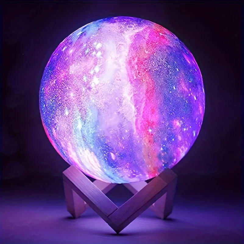 Galaxy Light USB Night Lamp Touch & Remote Control 128 Color Changing Moon Light 3D Projector Desk Lamp Gift for Birthday - Image 5