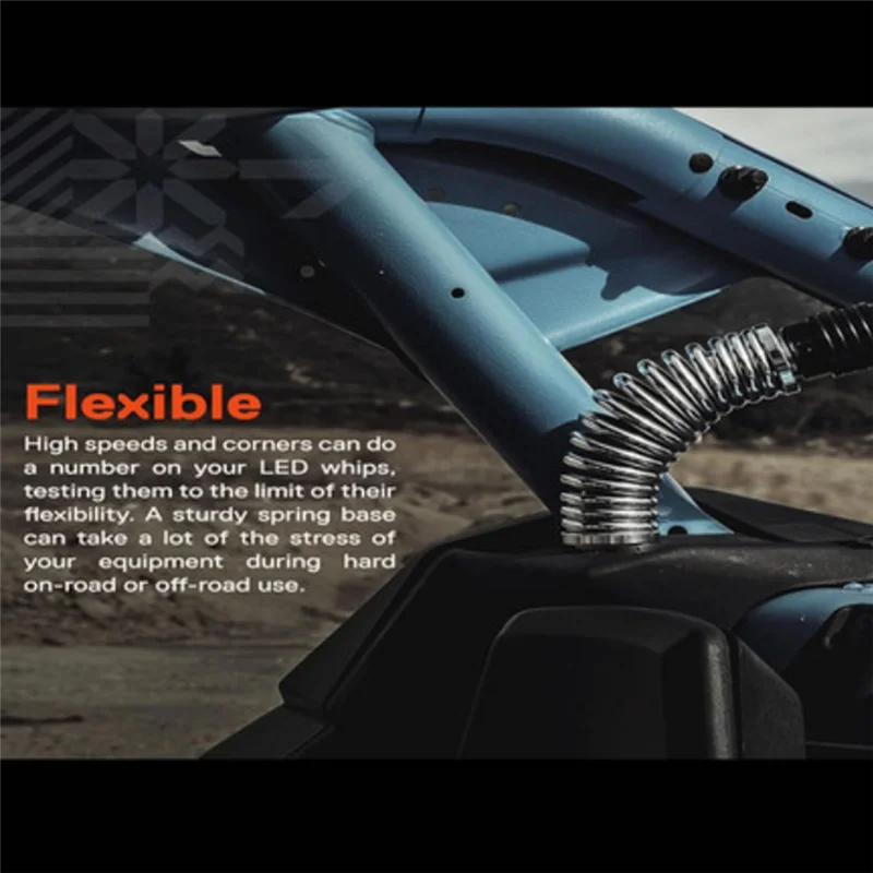 

Antenna Spring Mount Flag Light Spring 1/2 Inch Spring Mount CB Antenna Spring Base For Trucks Car RZR UTV Can Am ATV