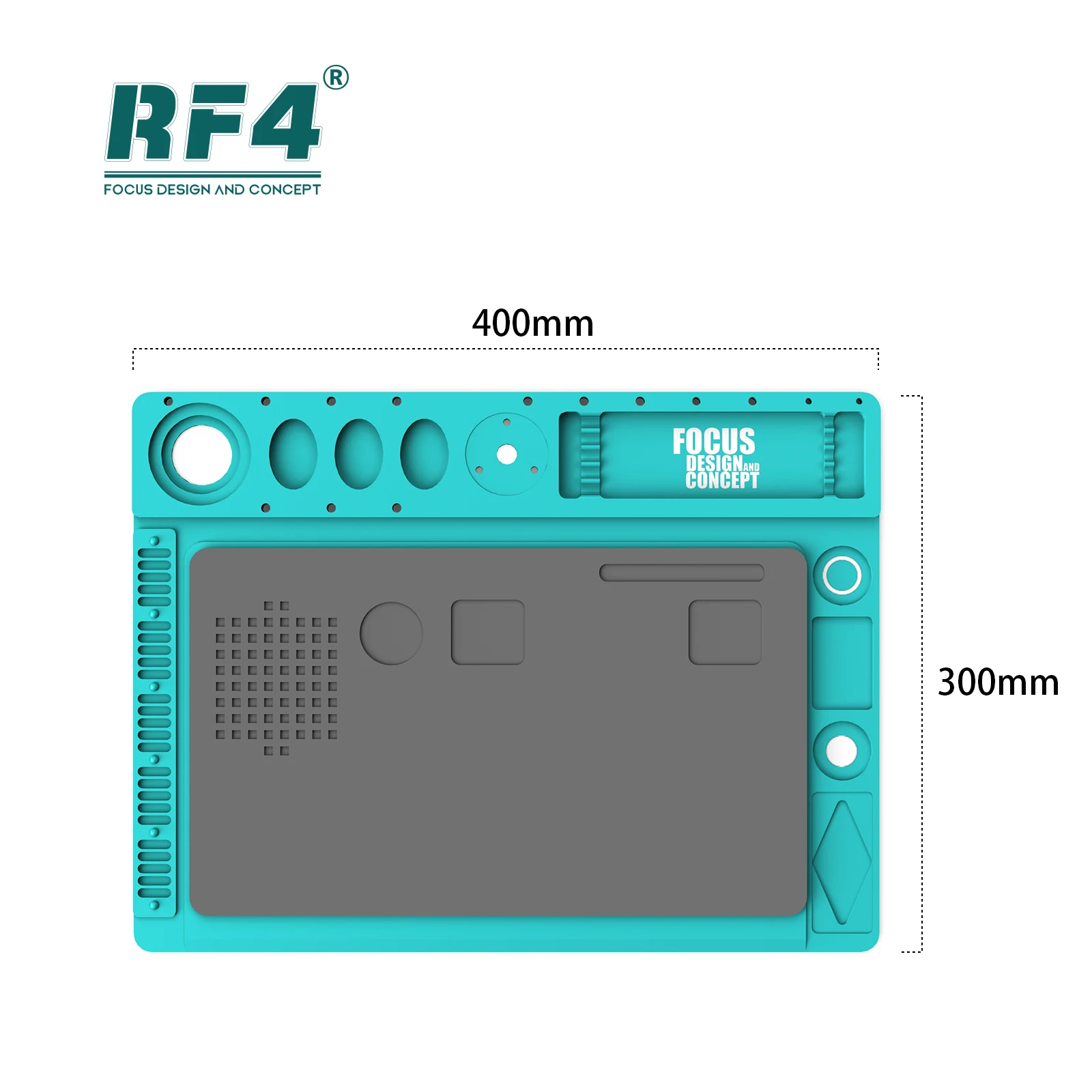 RF4-D2 410X300MM podstawa ze stopu aluminium telefon komórkowy PCB spawanie podkładka naprawcza zastosowanie lornetka/trynokularowy mikroskop