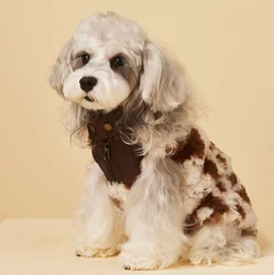 Warm Windproof Cotton Dog Coat Monochromatic Designer Winter Clothes for Large Dogs Puppy Accessories