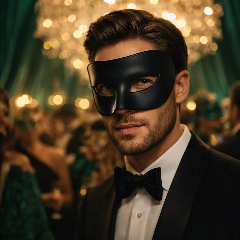 Männer Frauen Paar Maskerade Augenmasken Sexy Venezianische Cosplay Halloween Karneval Prom Party Kopfschmuck Requisiten Kunststoff Halbe Gesichtsmaske – Detail 8