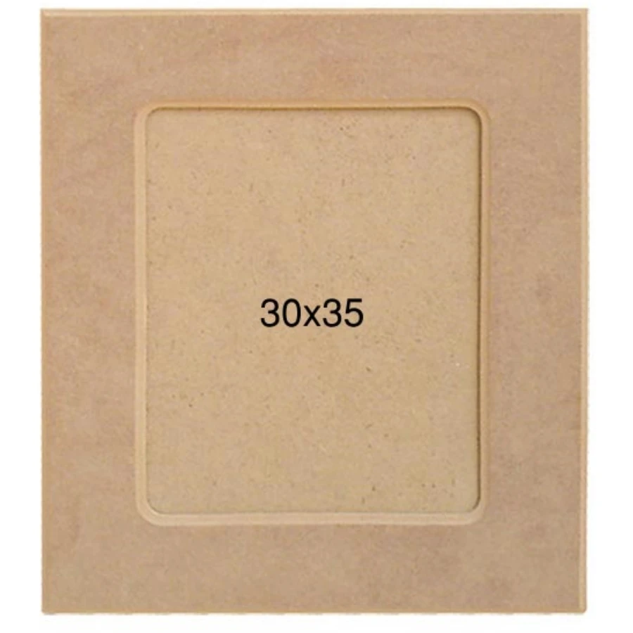 ÇER126 Picture Frame, Unpainted Raw Wood Mdf Frame