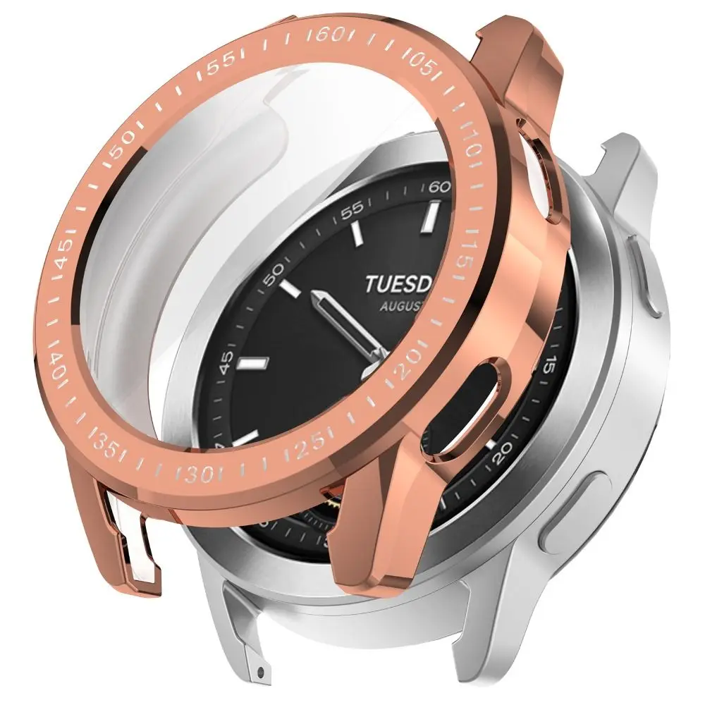 Full Cover Protective Shell Bumper Soft TPU Case For Xiaomi Watch S3 Screen Protector Accessories