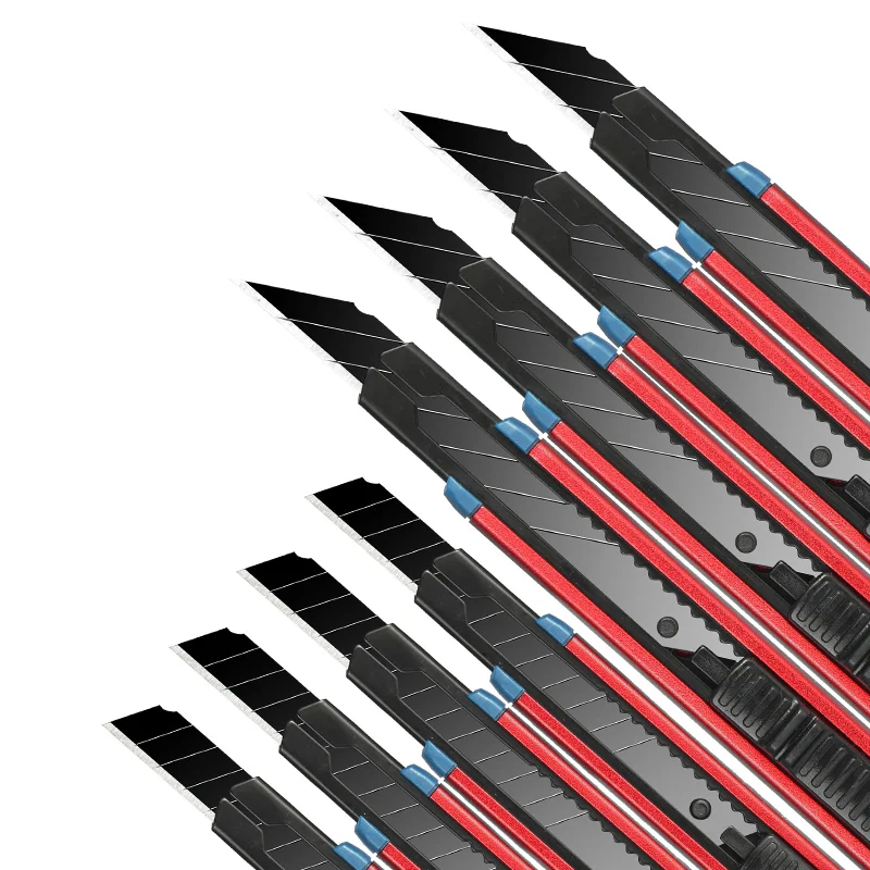 Aluminum Alloy Utility Knife 30/60 Degree Angle Box Cutter Wallpaper Knife Package Opener for Home And Hand DIY