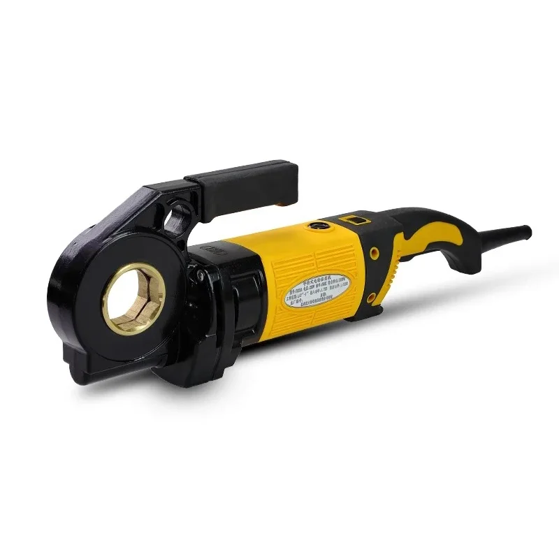 220V Portable Electric Pipe Threading Machine Hand-Held for Steel Plastic Iron Galvanized Pipe Hinge Thread Threading Tool