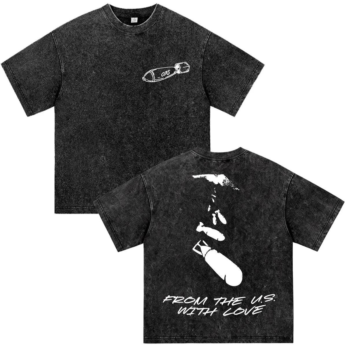 Forward Observations Group Night Stalker Washed T Shirts Gothic Vintage High Street T-shirt Men Women Cotton Loose T Shirt Male