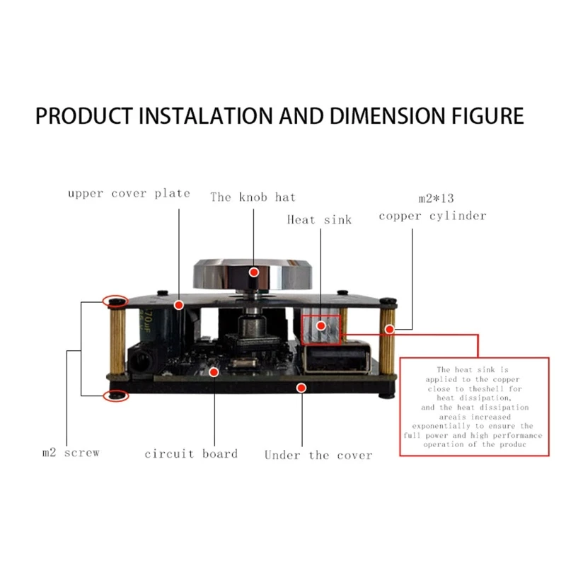 เครื่องขยายเสียงดิจิตอล 2x100w สําหรับ DC 5-26V Class D ลําโพงและเบสปรับด้านหน้า Home Theat