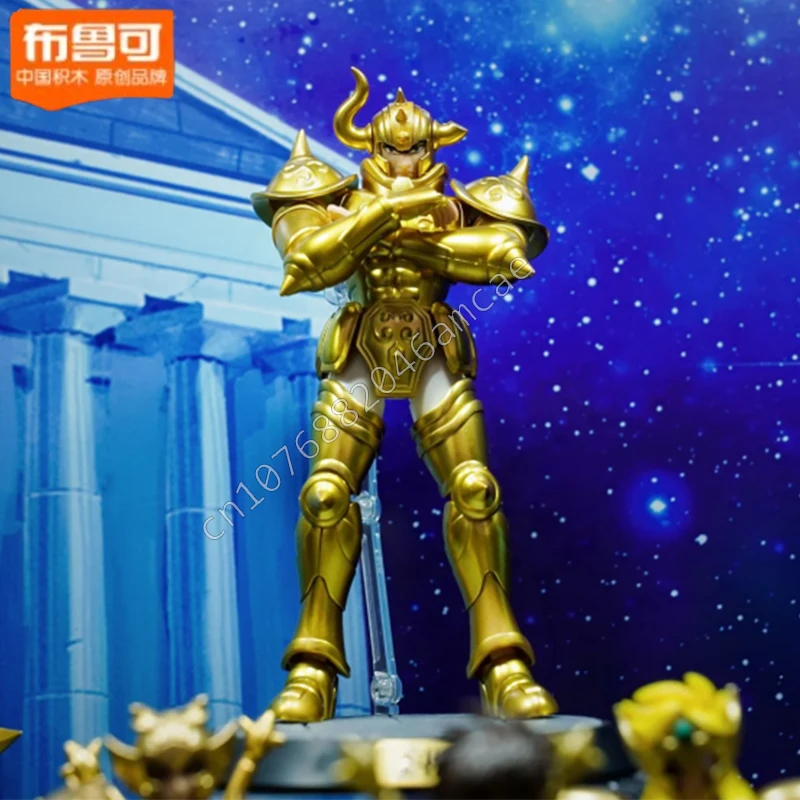

NEW Saint Seiya TAURUS ALDEBAR BLOKEES Assembly Model Kit Saint Seiya Figure Scorpio Milo Leo Aiolia Aries Mu Action Figure Toy