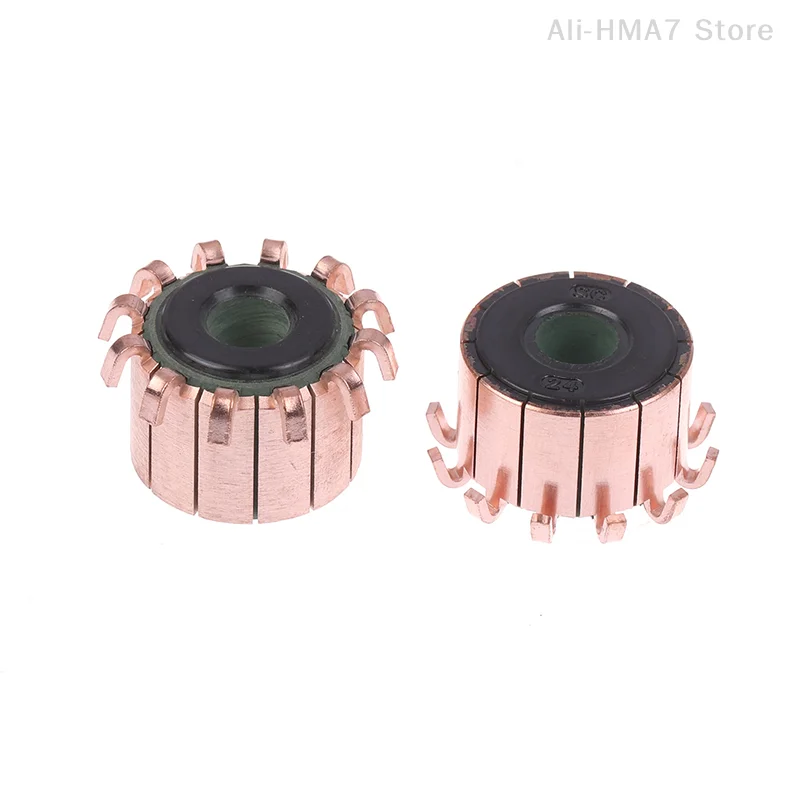 1 Piece 7/8/12 Gear Teeth Electric Motor Commutator 3-8mm ID 7.8-23mm OD Copper Motor Accessory For Power Tools DC Motors