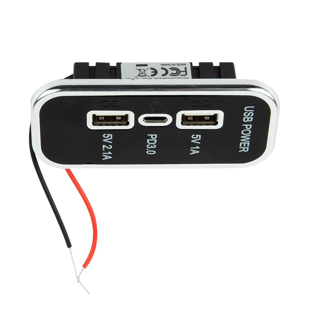 For Mobile Phone Power Adapter Car Charger Socket 18W ABS Blue LED Indicator Car Accessories Dual USB Wide Compatibility