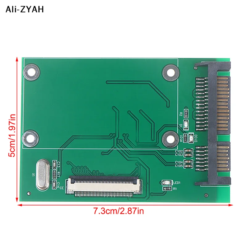 【HY6】1Pc 2026 1.8 Inch 40Pin ZIF/CE SSD HDD Hard Disk Drive Adapter Card To 7+15 22 Pin SATA Drive Adapter Converter Board Card