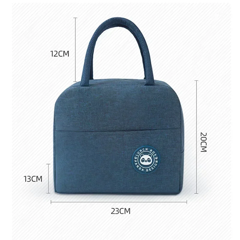 معزول حقيبة الغداء مقبض العزل حقيبة للحفاظ على البرودة للنساء طفل علب الاغذية نزهة السفر المحمولة تخزين المواد الغذائية حقيبة الغذاء الحرارية #6