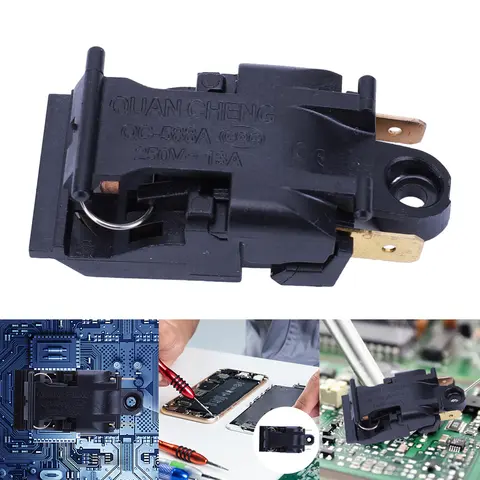 Electric Kettle Power Switch 13A 250V Thermostat Steam Switch Universal Accessory Kettles Thermostat Switch Plastic+Metal