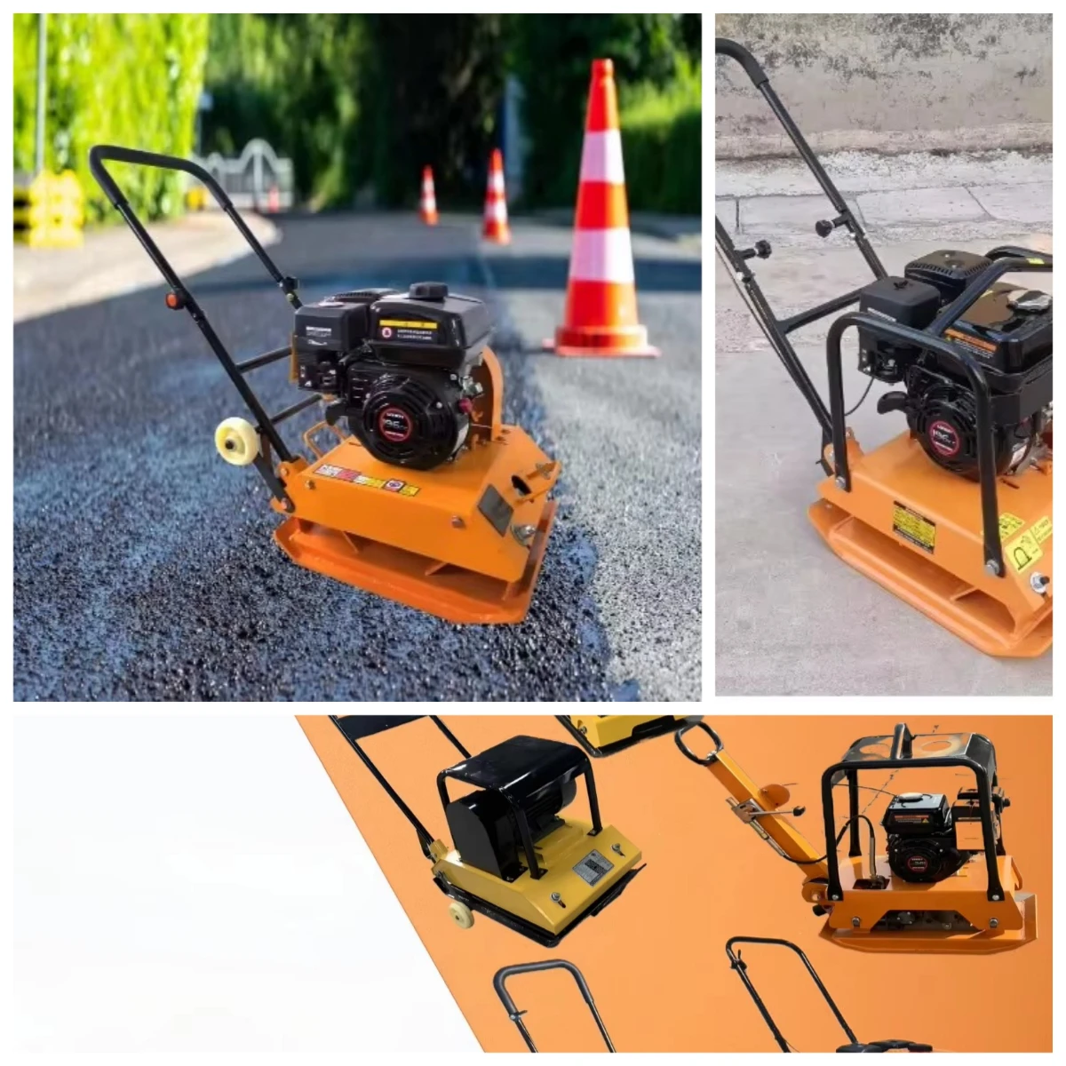 Forward-Vibrating Plate Soil Compactor