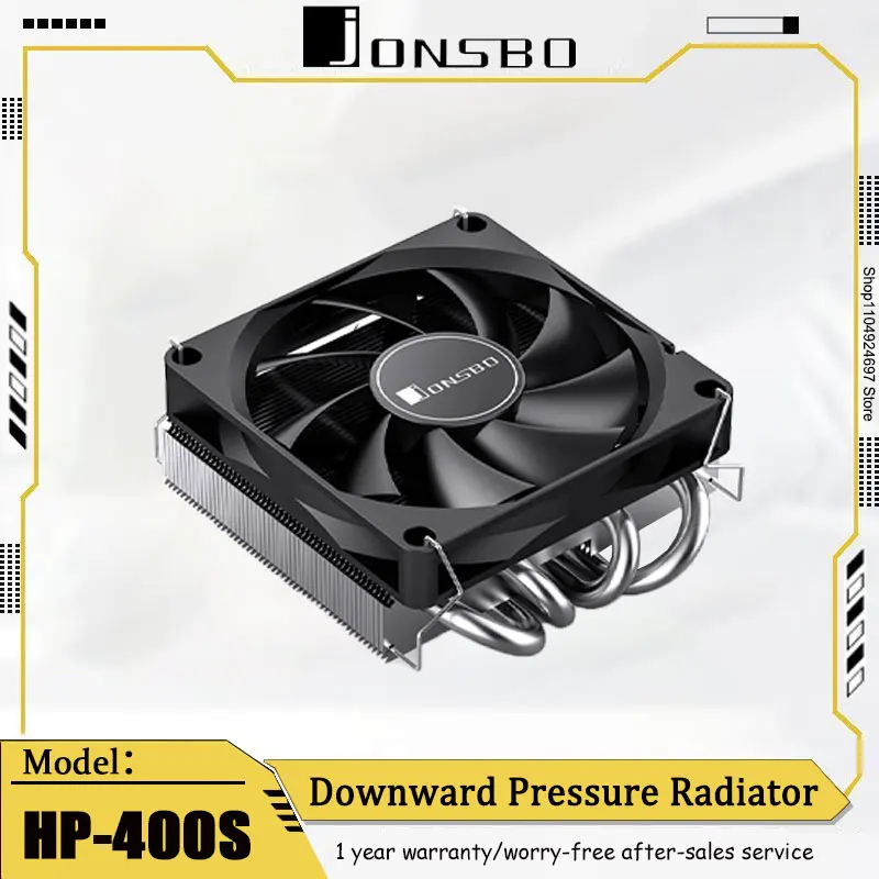 

JONSBO HP400S Downdraft Cooler CPU Fan ITX Mini 4 Heat pipes Desktop PC air cooled PWM intelligent temperature control radiator
