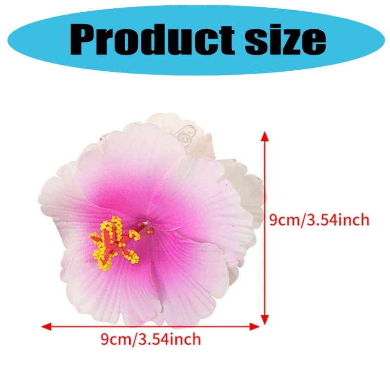 

Elegant Hair Clip Fashion Unique Claw Barrettes Hibiscus Clip Head Adornment Y166