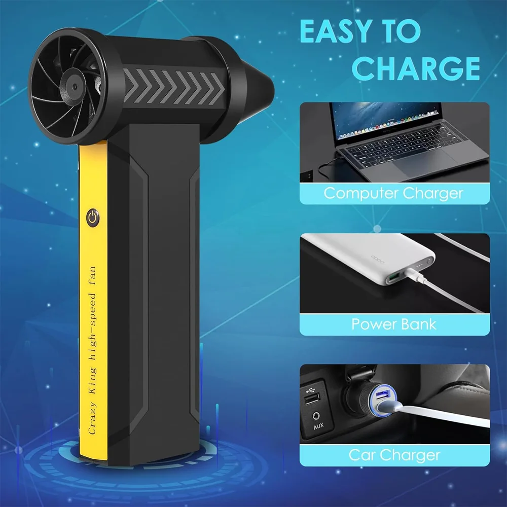 160000 دورة في الدقيقة عالية السرعة فرش الكهربائية توربو مروحة نفاثة قابلة للشحن منفاخ الغبار مكنسة كهربائية قوية توربو مروحة عنيفة نوع-C