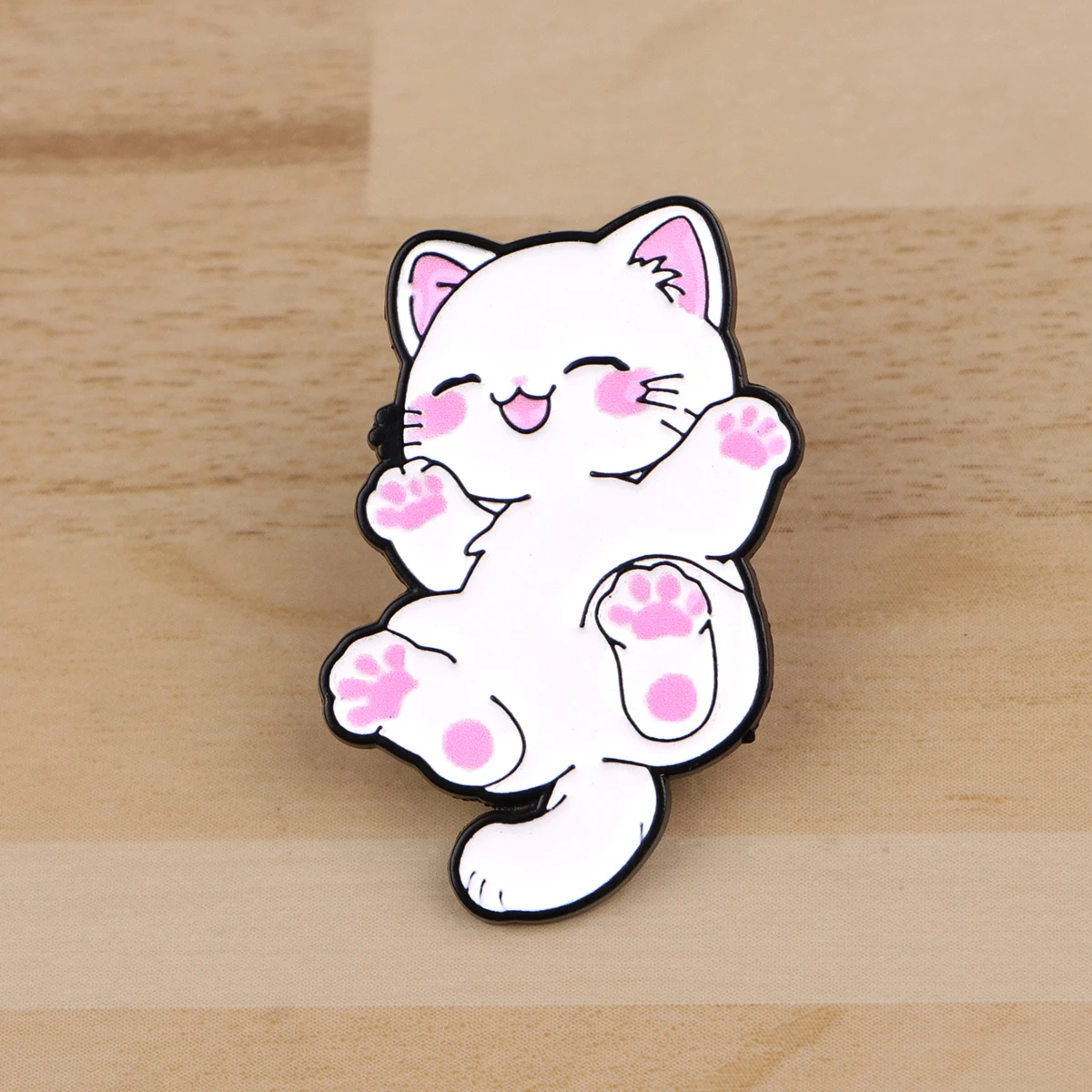 مزيج 6 قطعة/المجموعة القط سلسلة المينا دبوس UFO دبابيس للنساء التلبيب شارة بدبابيس على ظهره الملابس اكسسوارات هدايا مجوهرات الأزياء #5