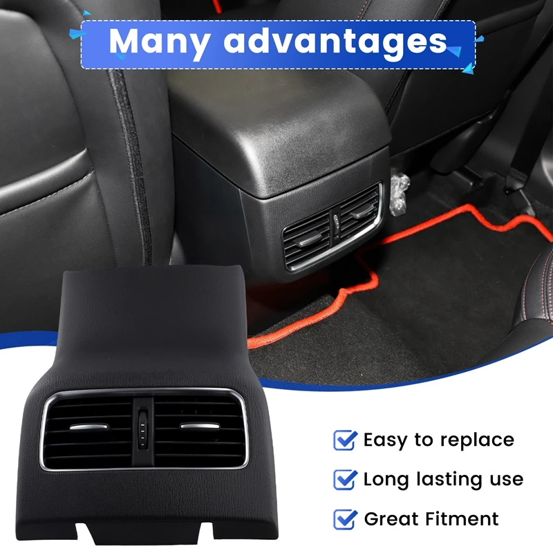 Black Rear Air Outlet Vent Trim Frame for Mazda CX-5 2017-2021 New Arrivals in Stock