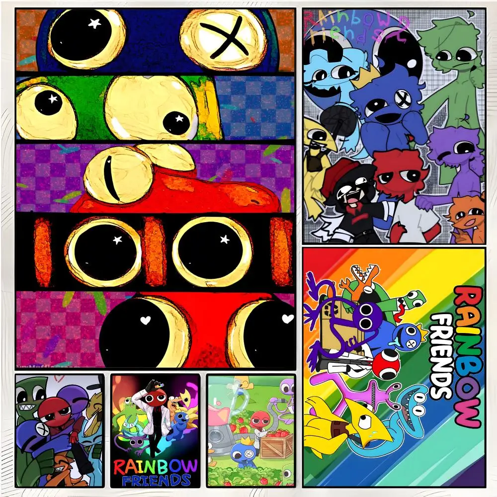 Game Horror Rainbow Friends Poster Superior Home Space  Indoor Decorative Art & Home Decor