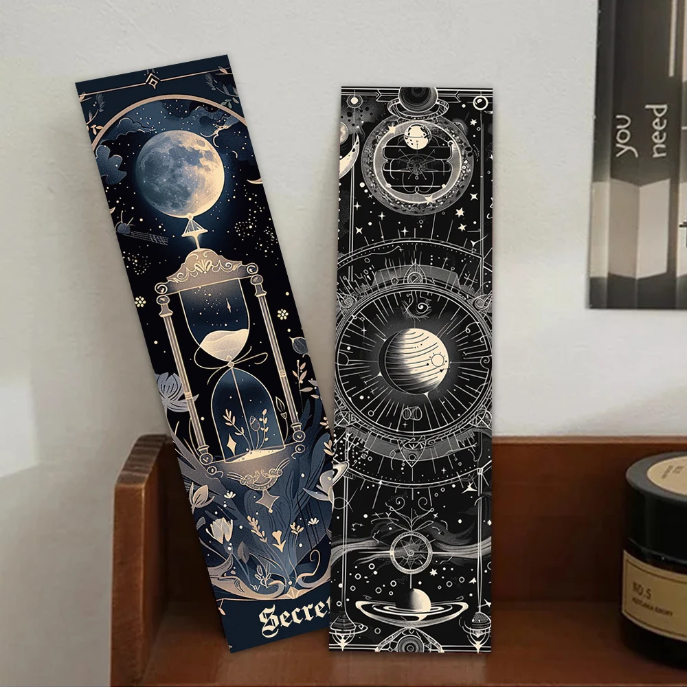 30pcs Fantasy Tarot Secrets Bookmarks Reading Pages Books Tagged School Stationary Supplies DIY Aesthetic Creative Bookmarks