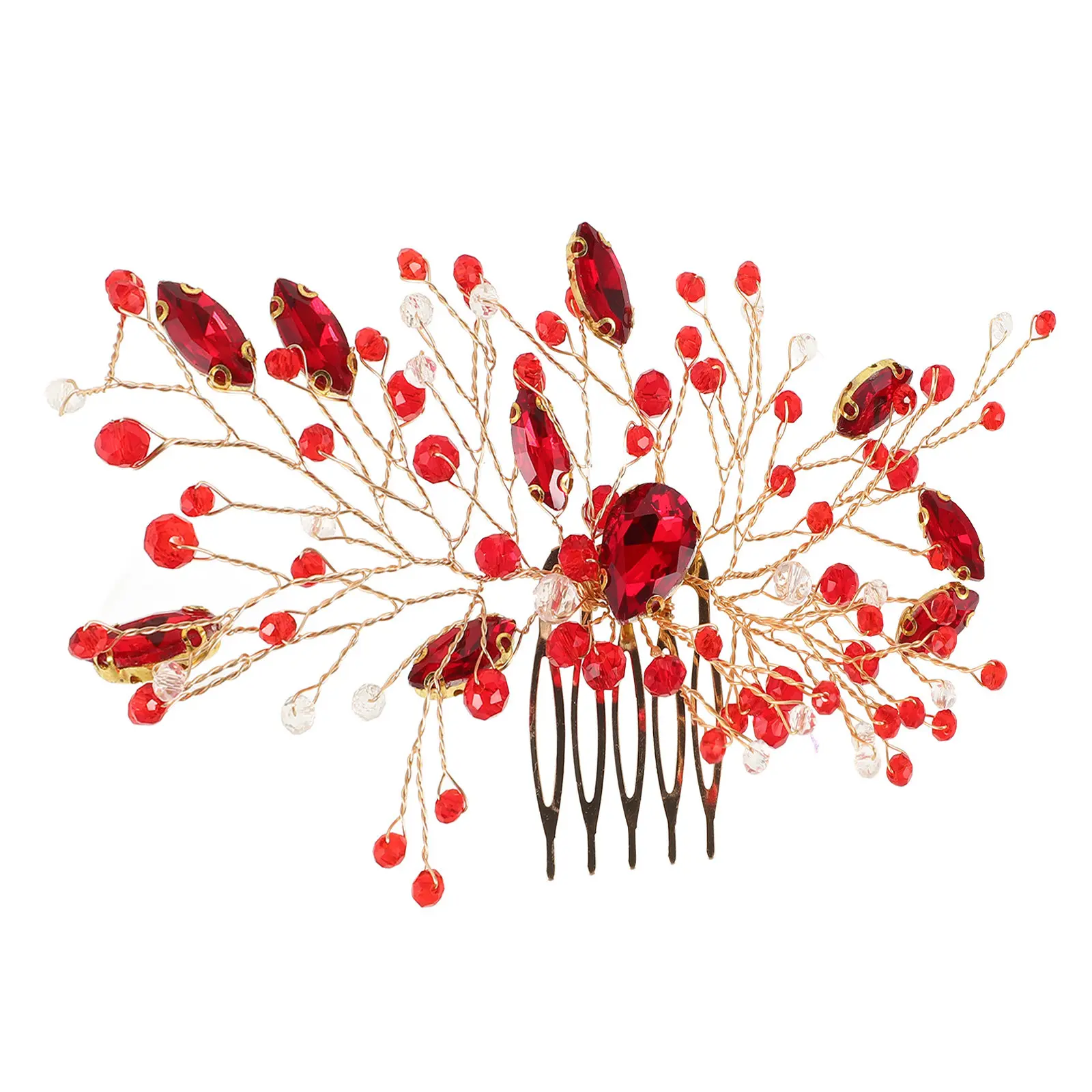 

Свадебная заколка-гребень для волос с кристаллами, в форме короны, универсальный аксессуар для свадьбы и вечеринки, тонкая работа, для женщин, для фиксации сбоку