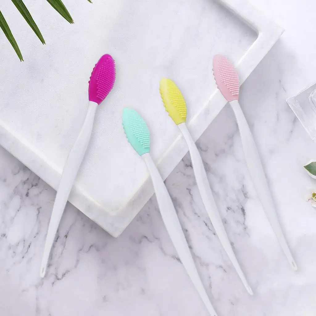 เครื่องนวดทำความสะอาดผิวแห้งแปรงริมฝีปากสองด้านดูแลผิว