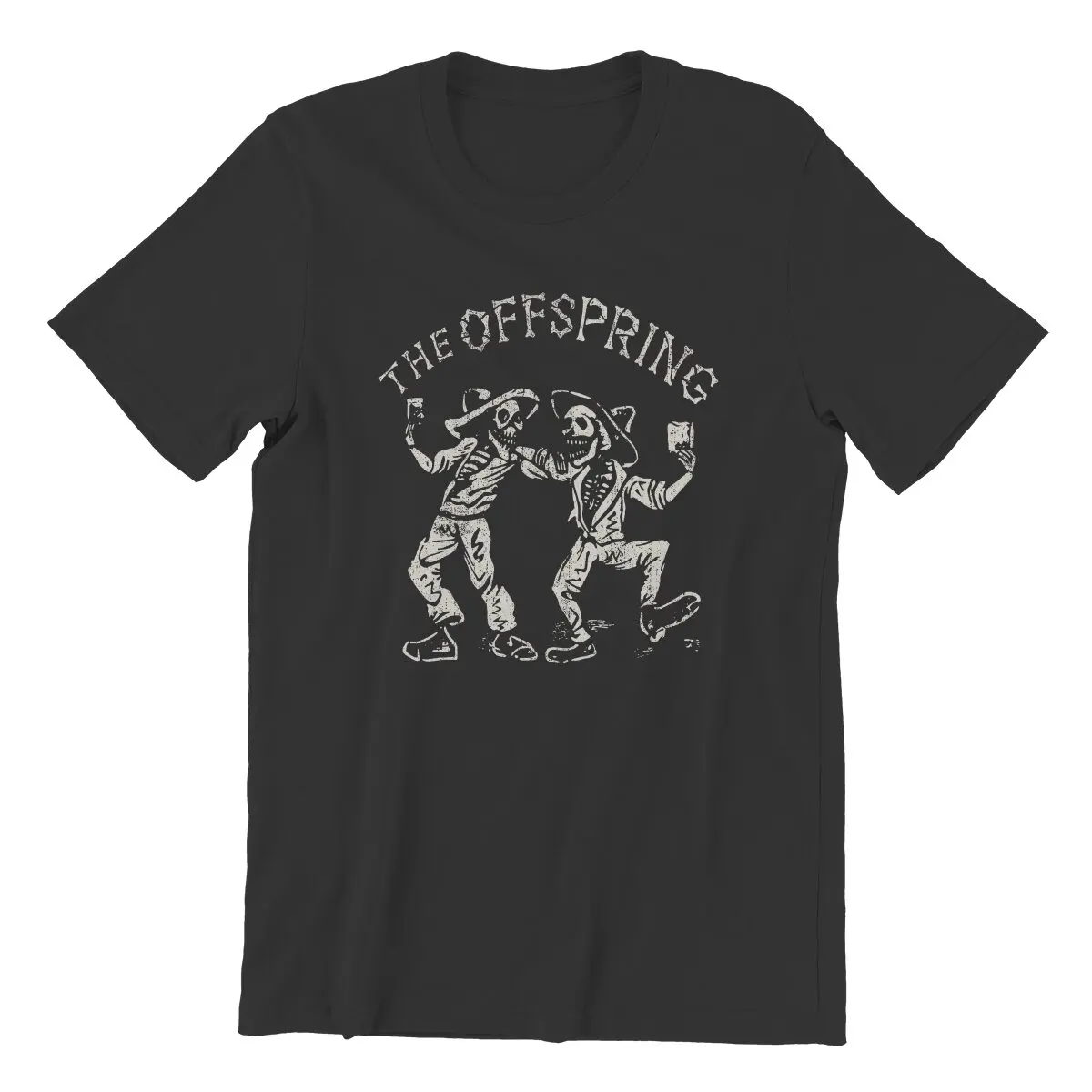 Music T-Shirt for Men The Offspring Vintage 100% Cotton Tees Crew Neck Short Sleeve T Shirts Adult Tops